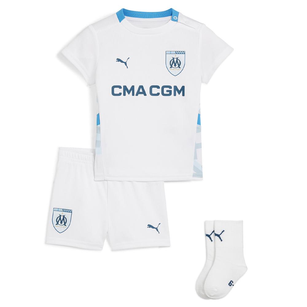 OM Mini-Kit Domicile Bébé Puma 2024/2025 pas cher