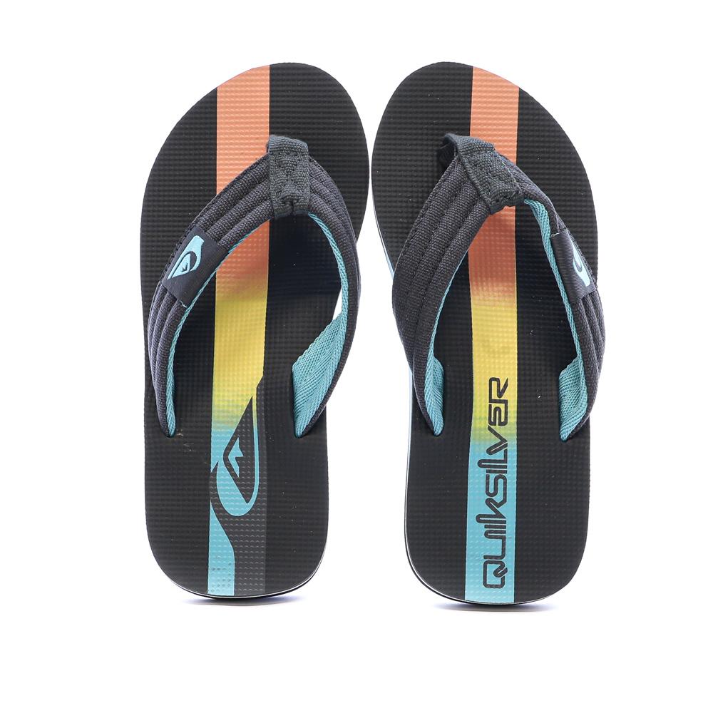 Tongs Bleu/Noir Garçon Quiksilver Molo Layback vue 2