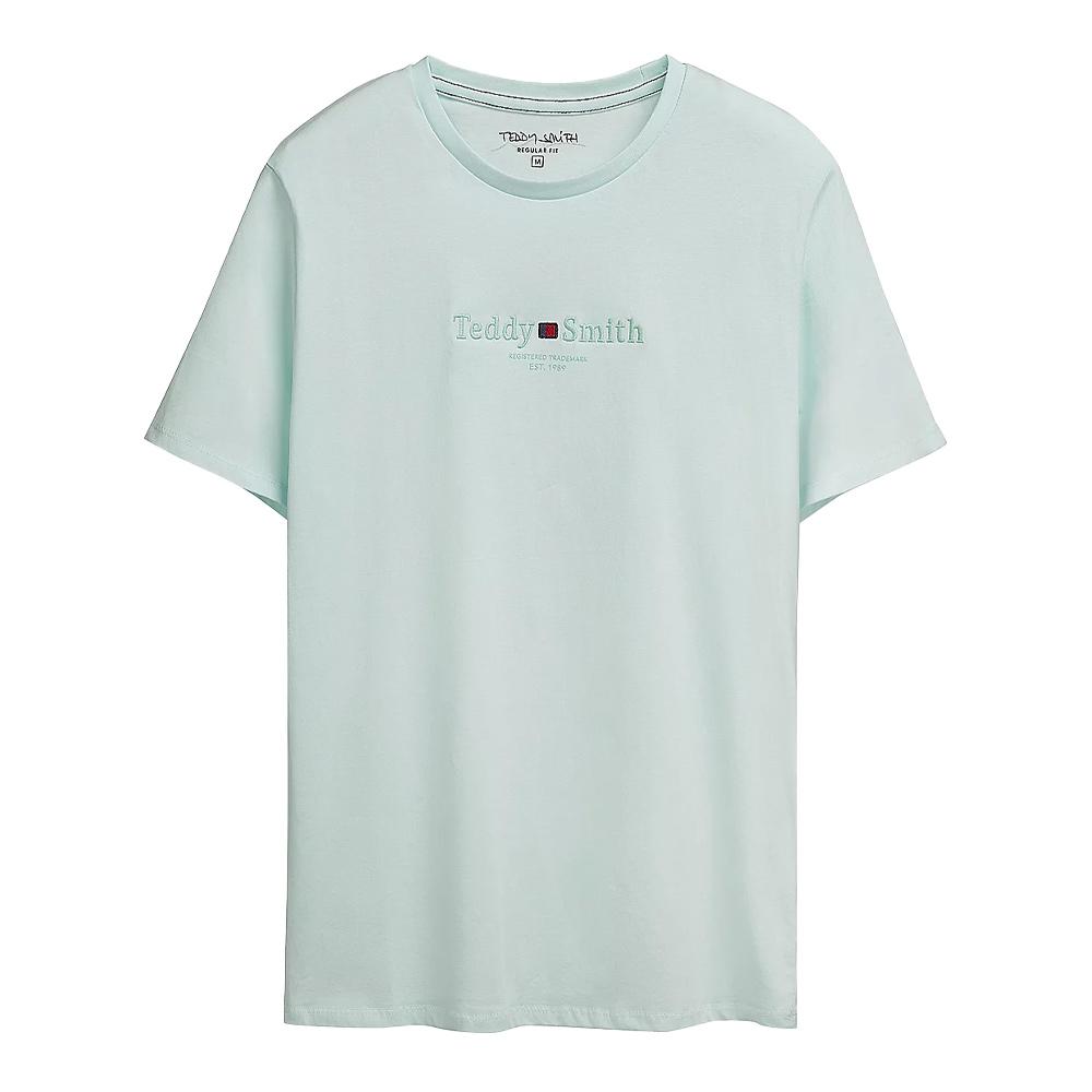 T-shirt Bleu Clair Homme Teddy Smith 11017024D0 pas cher