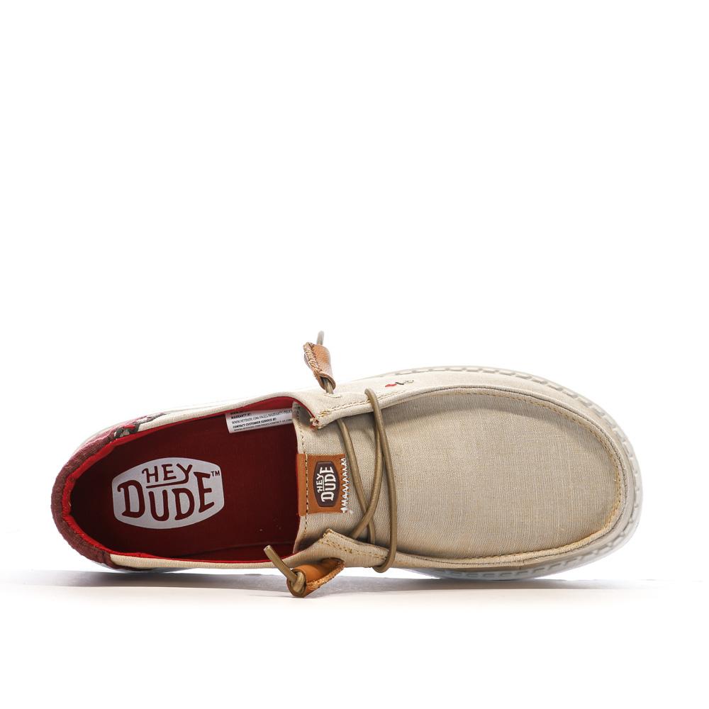 Chaussures Beige/Marron Femme Hey Dude Wendy Stretch vue 4