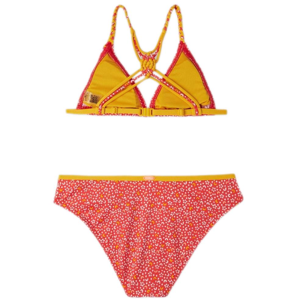 Maillot de bain 2 pièces Orange Fille O'Neill Tropicss vue 2