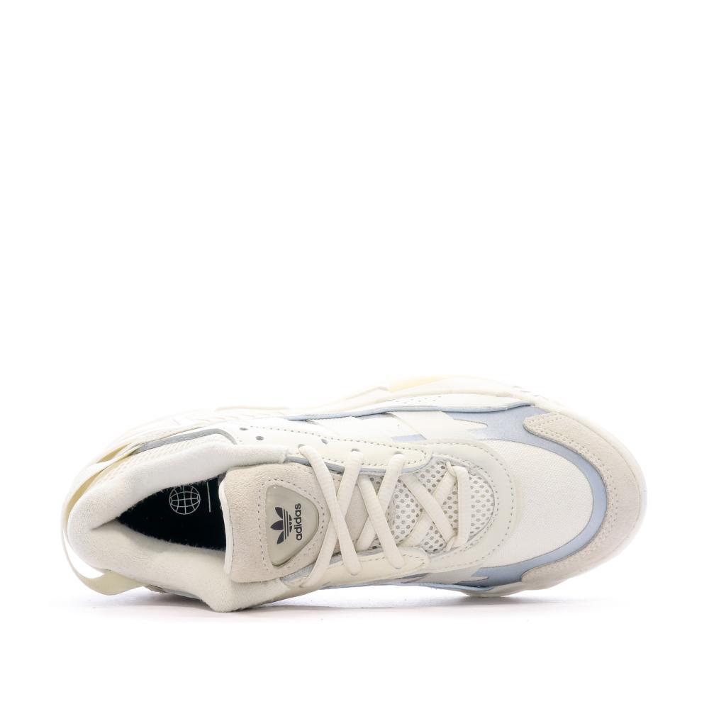 Baskets Beige Mixte Adidas Niteball vue 4