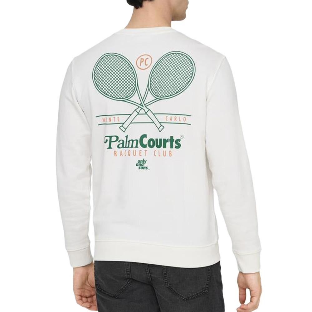 Sweat Blanc Homme Only & Sons Sten vue 2