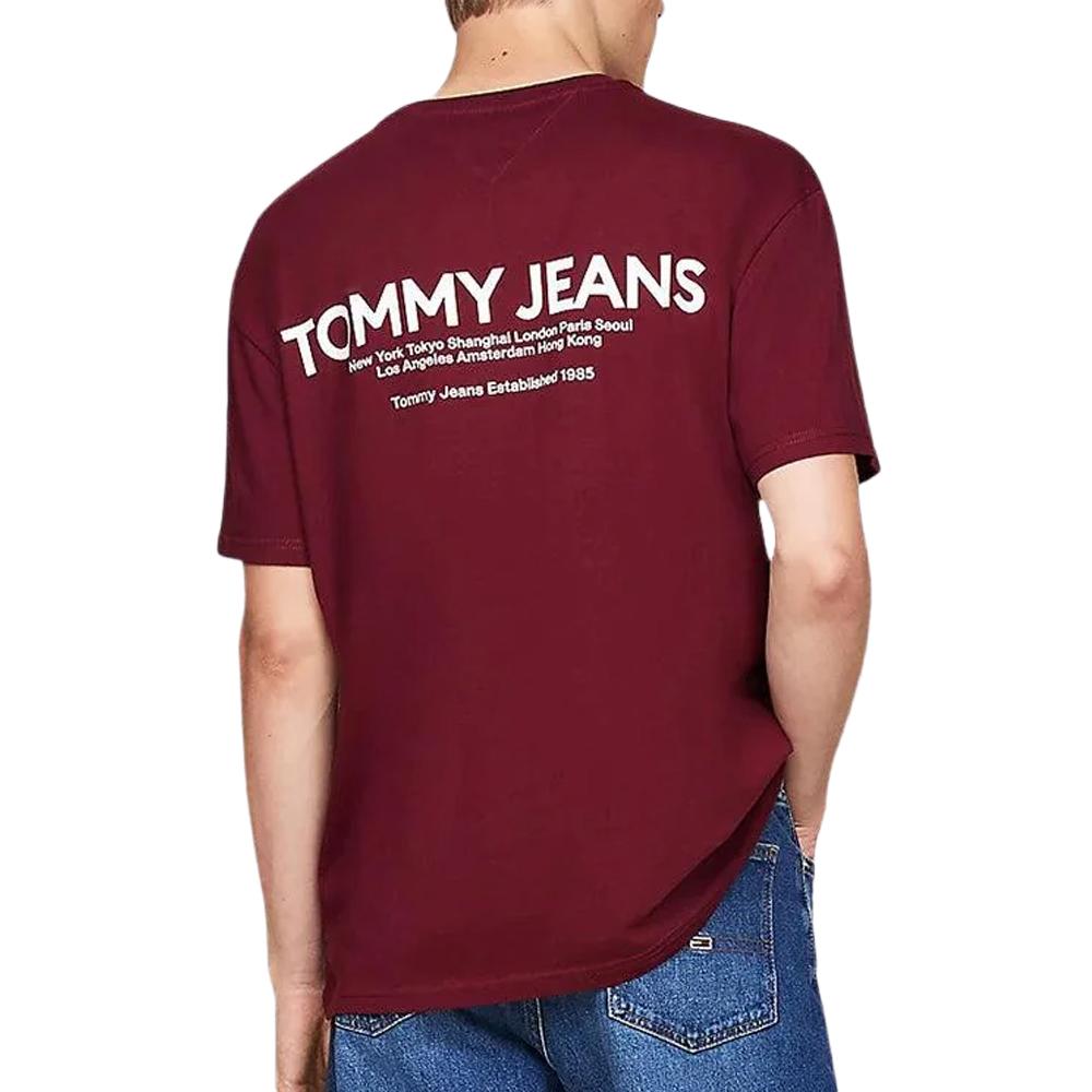 T-shirt Bordeaux Homme Tommy Hilfiger Pri vue 2