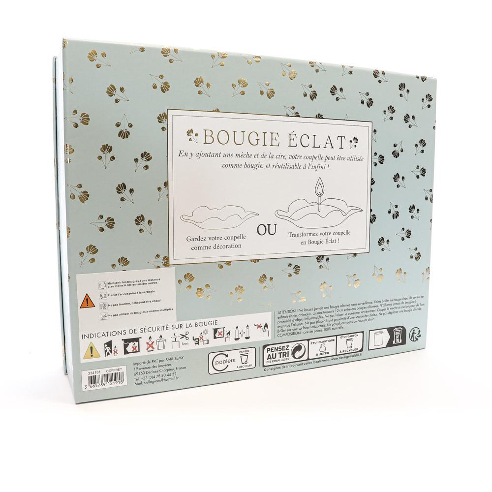 Set Coupelle Feuille et Cire Perle Magnolia vue 2
