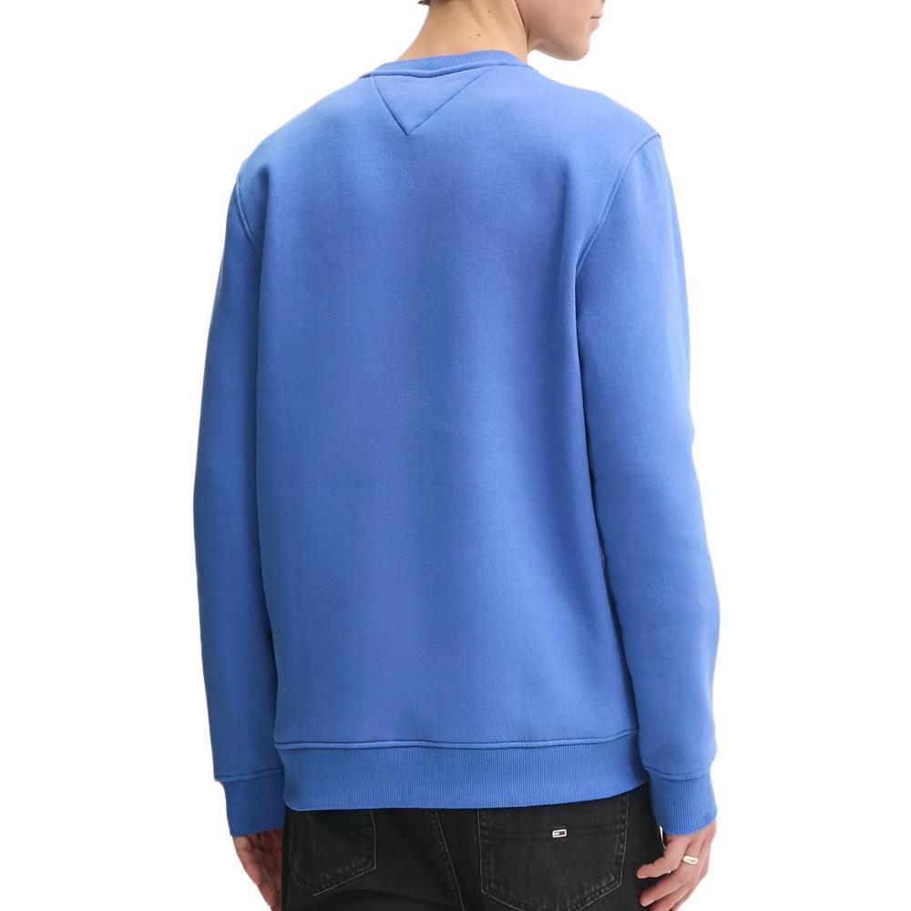 Sweat Bleu Homme Tommy Hilfiger Linear Crew vue 2