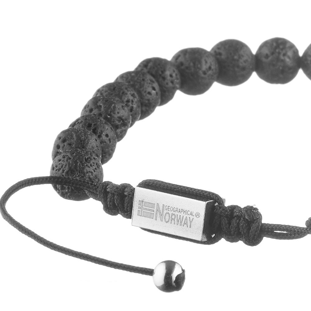 Bracelet Perles Noir Homme Geographical Norway 315051 vue 3