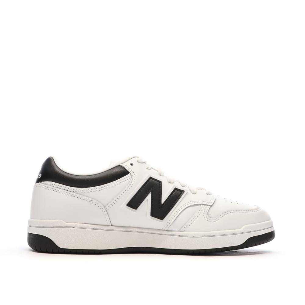 Baskets Blanches/Noires Homme New Balance 480 vue 2