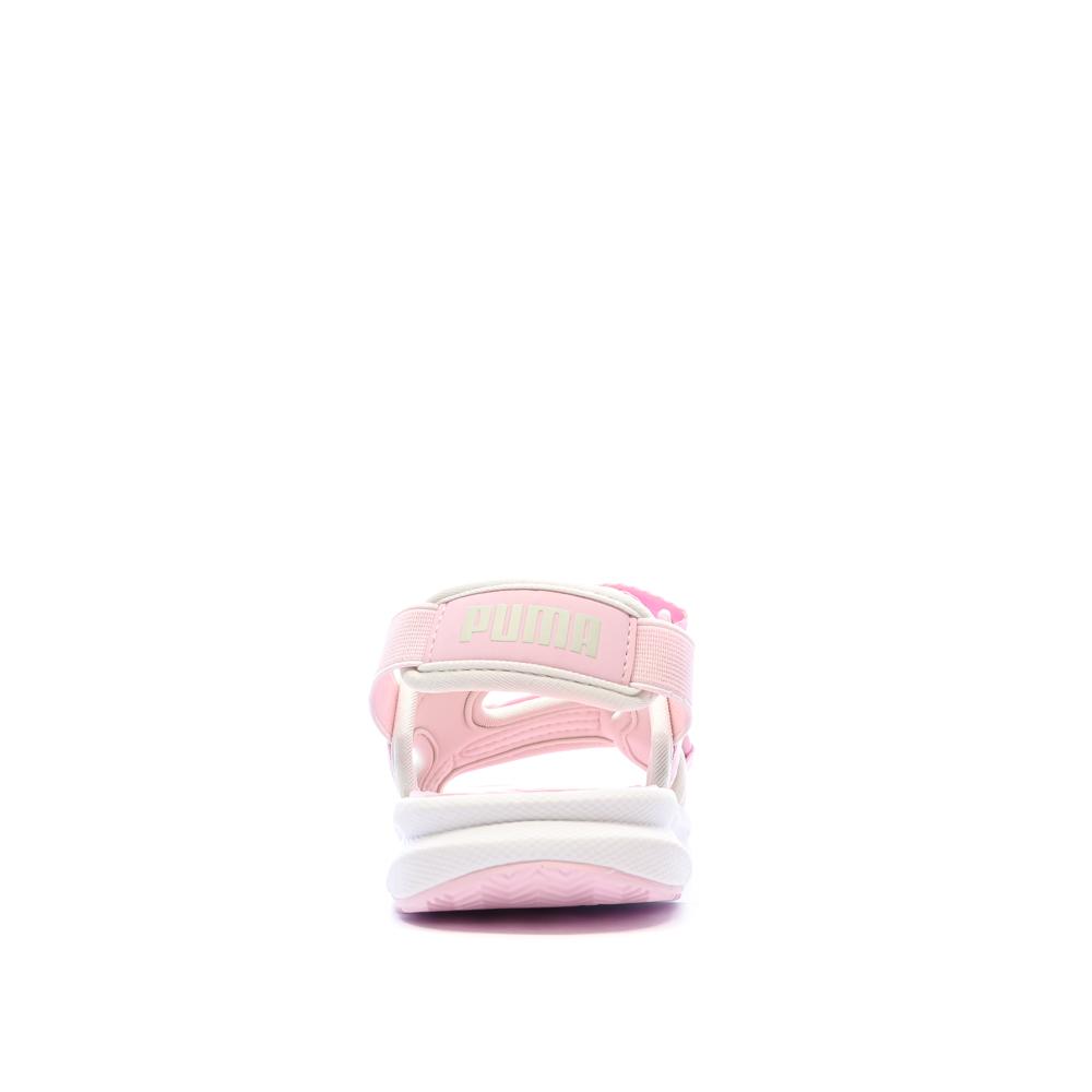 Sandales Beiges/Roses Fille Puma Evolve vue 3
