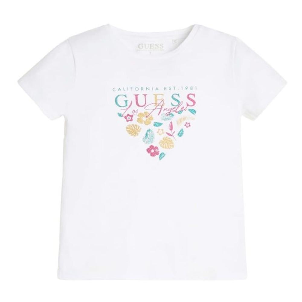 T-shirt Blanc Fille Guess J2GI20 pas cher