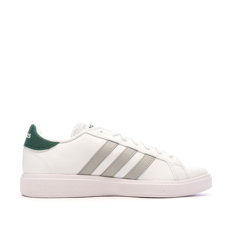 Baskets Blanches Homme Adidas Grand Court Base 2.0 vue 2
