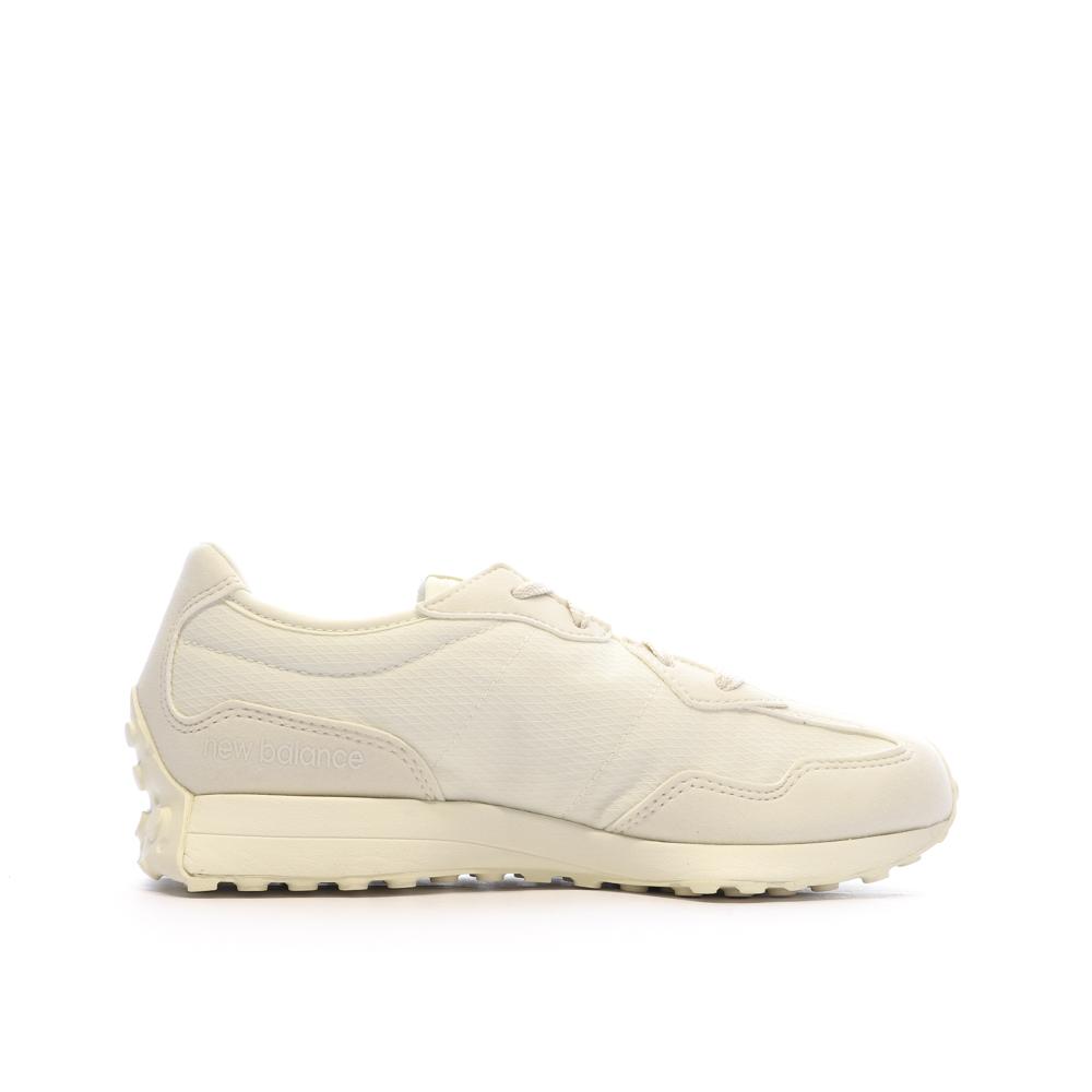 New Balance 327 Baskets Blanches/Beiges Femme GS327MI vue 2