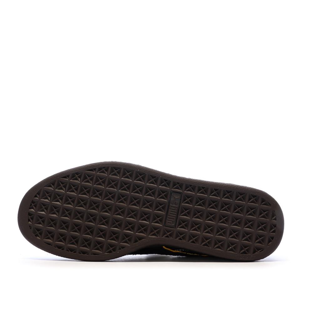 Baskets Noir/Marron Junior Puma Suede 4 One Piece vue 5