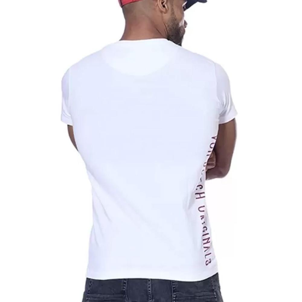 T-shirt Blanc Homme Von Dutch LOAD vue 2