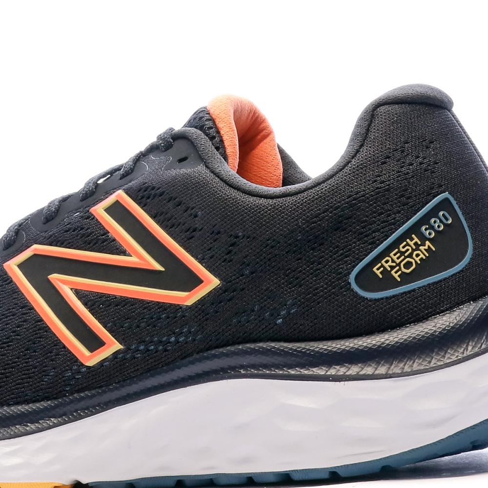 Chaussures de running Noir/Orange Homme New Balance 680v7 vue 7