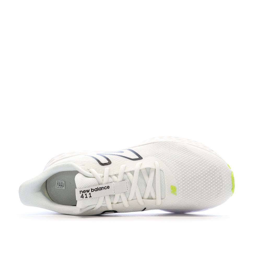 Baskets Blanc/Jaune Homme New Balance vue 4