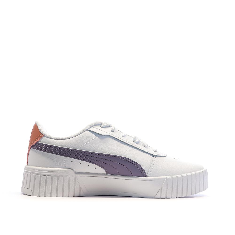 Baskets Blanches/Mauve Femme Puma Carina 2.0 vue 2