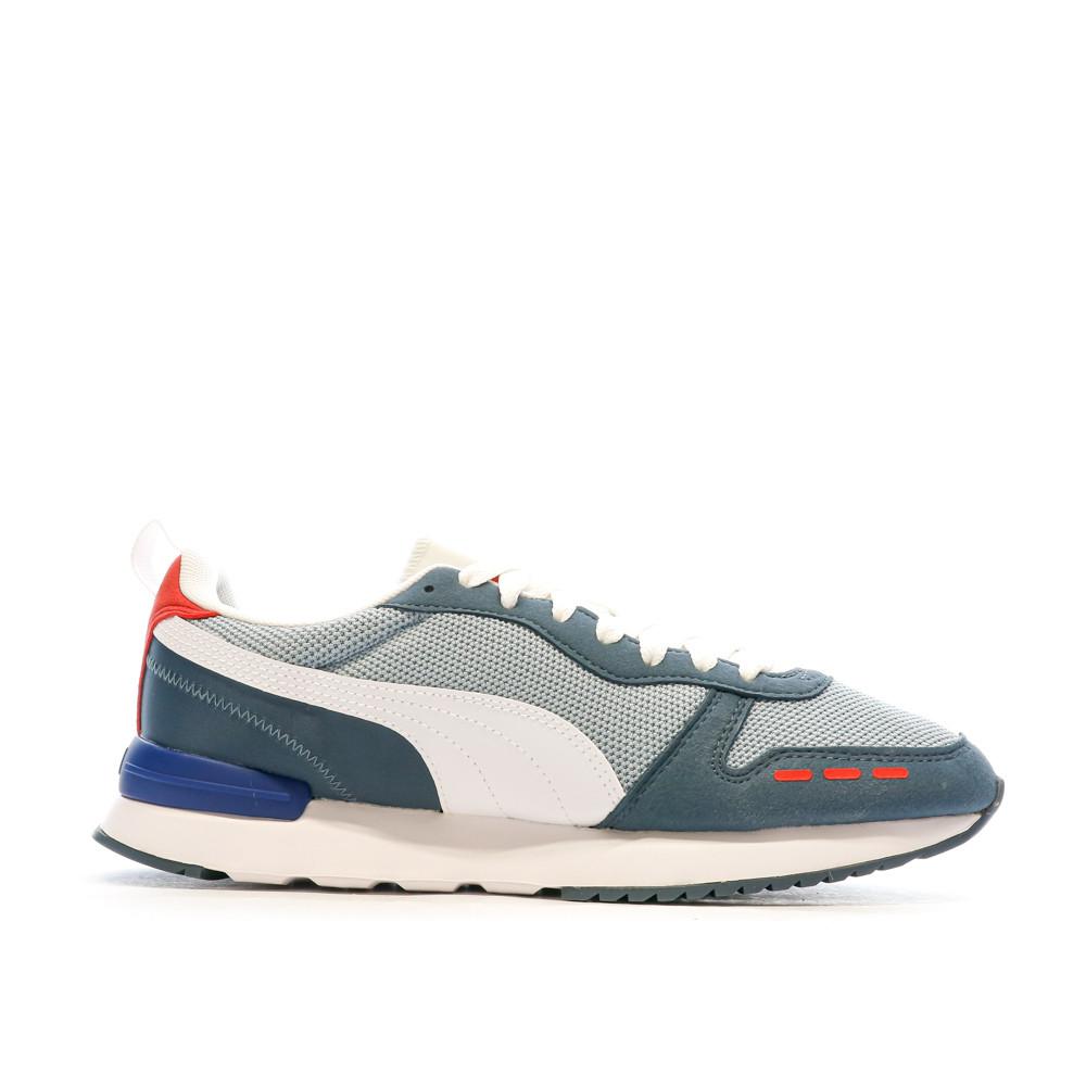 Baskets Gris/Bleu Homme Puma R78 vue 2