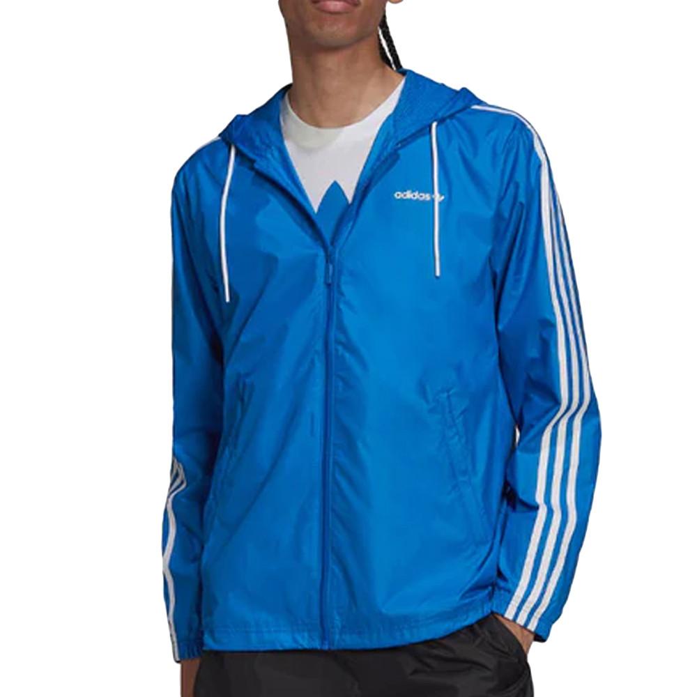Veste Coupe-vent Bleu Homme Adidas Trefoil pas cher