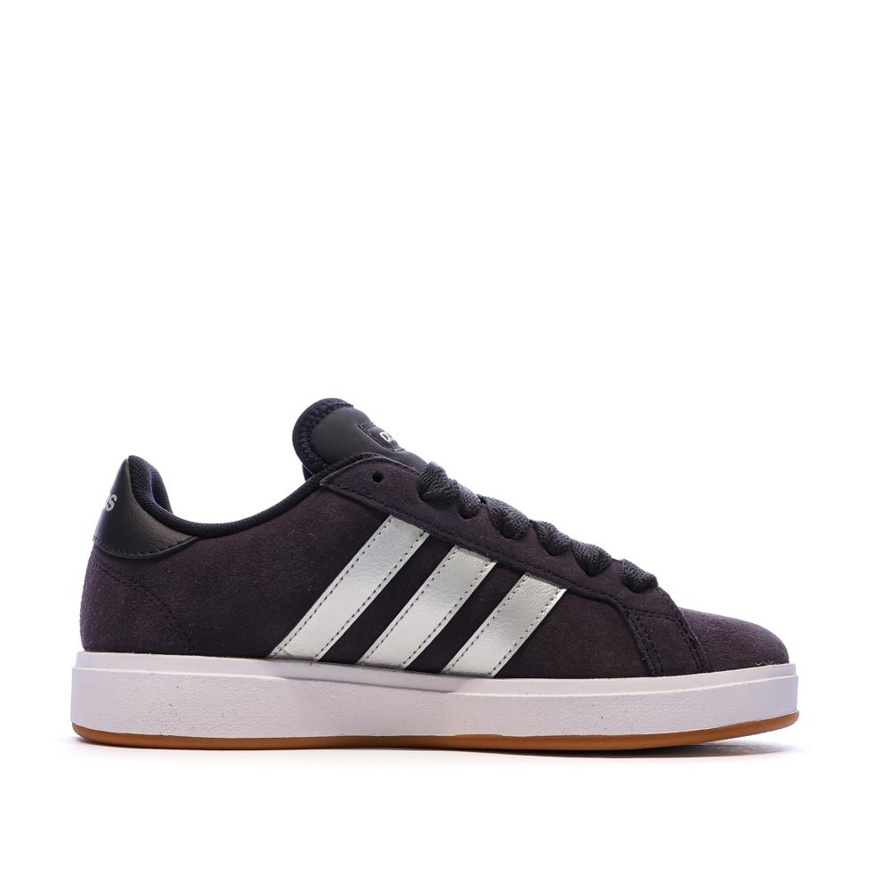 Baskets Noires Garçon Adidas Grand Court Base vue 2