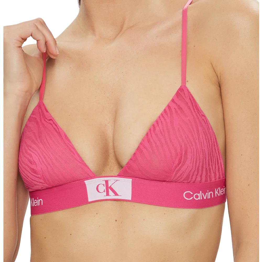 Soutien-Gorge Rose Femme Calvin Klein Jeans Unlined pas cher