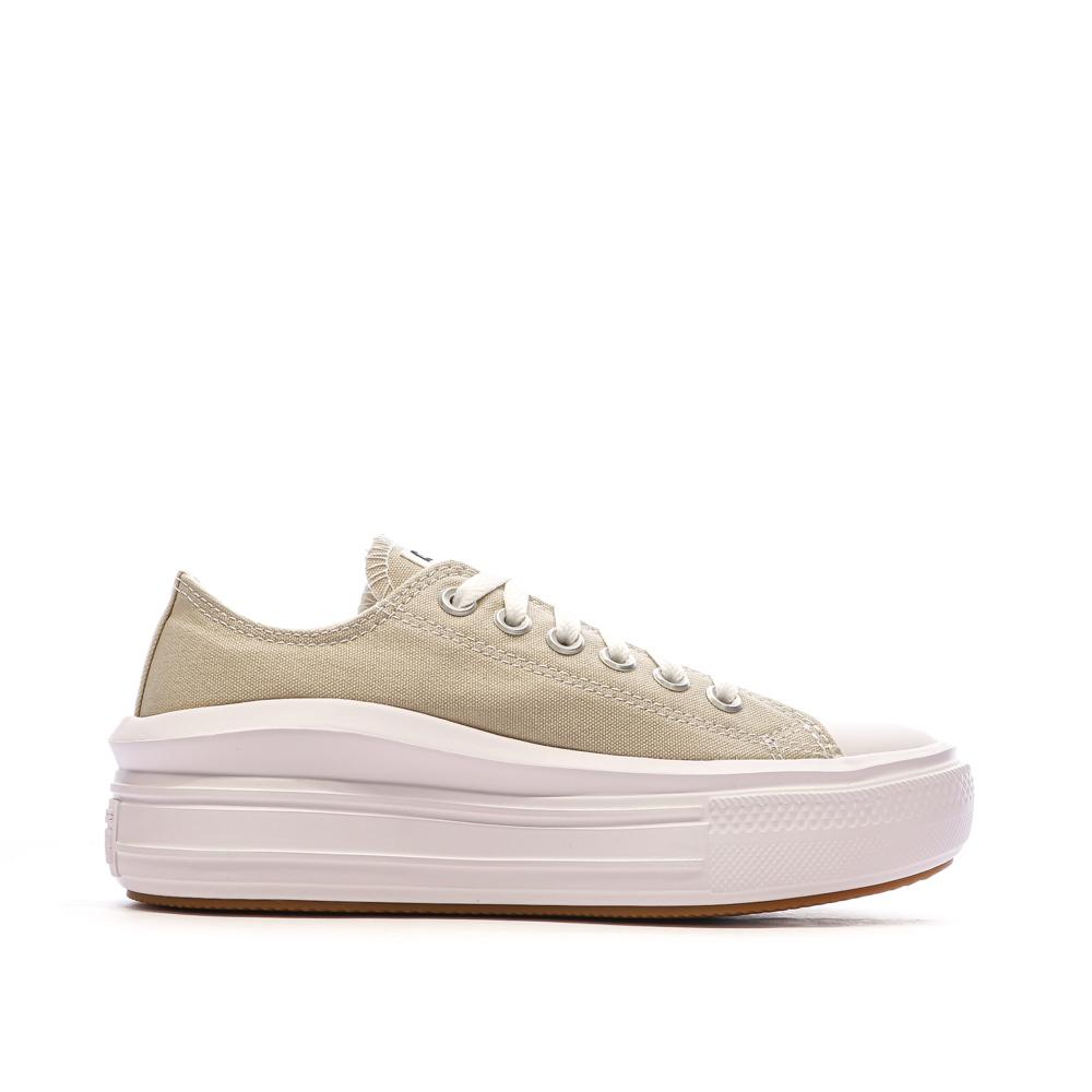 Baskets Beiges Femme Converse Chuck Taylor All Star Move A07580C vue 2