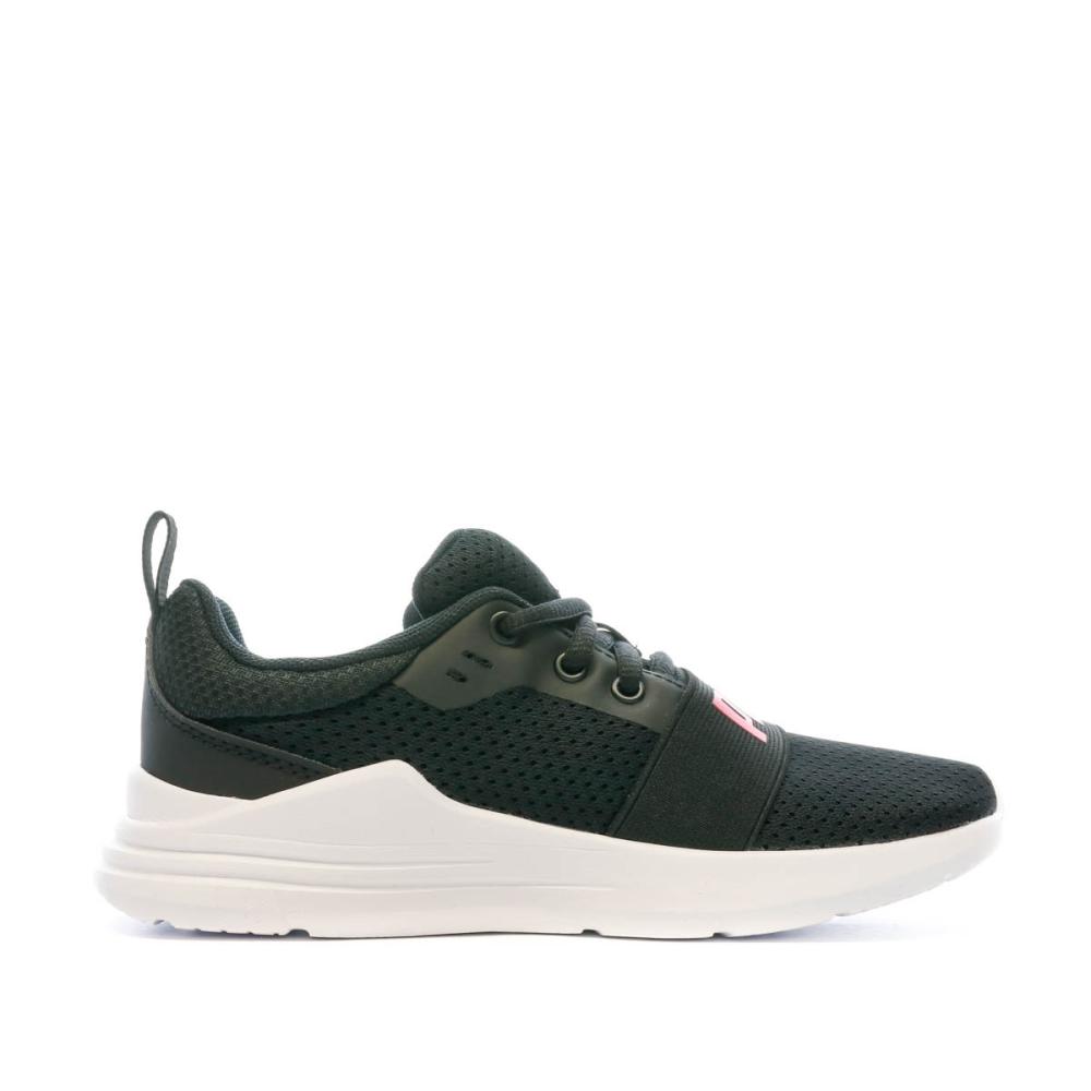 Baskets Noir Fille Puma Wired vue 2