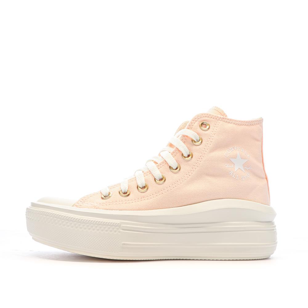 Baskets Rose Femme Converse Chuck Taylor All Star Move A09910C pas cher