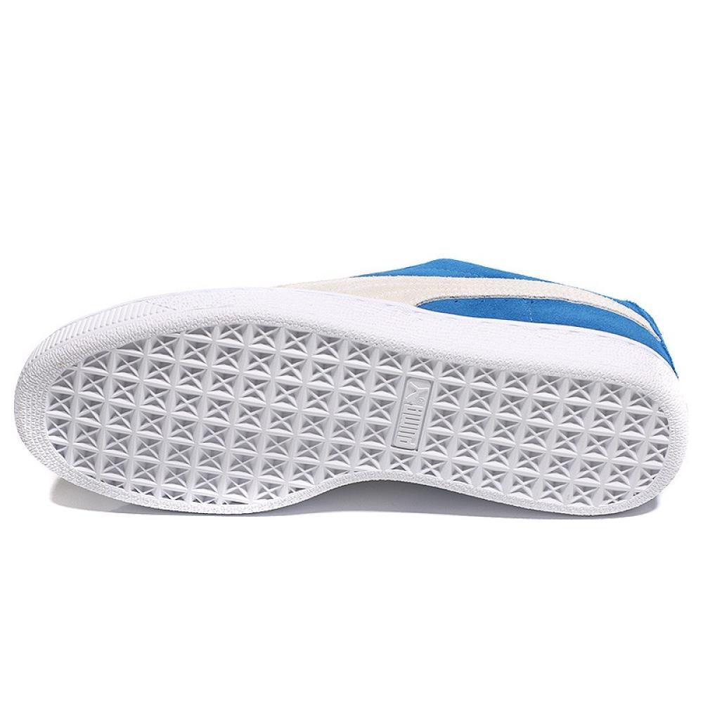 Baskets Bleu Mixte Puma Suède Classique vue 3