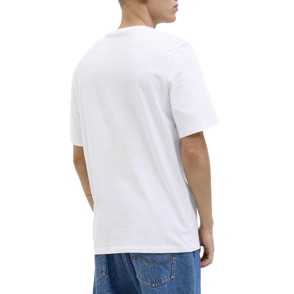 T-shirt Blanc Homme Jack & Jones Hawaiitee vue 2