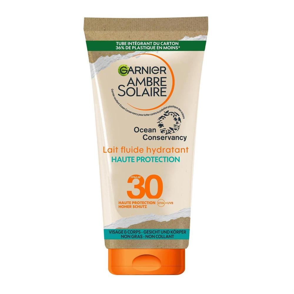 Ambre Solaire Lait Fluide Hydratant GARNIER FPS 30 175ml pas cher