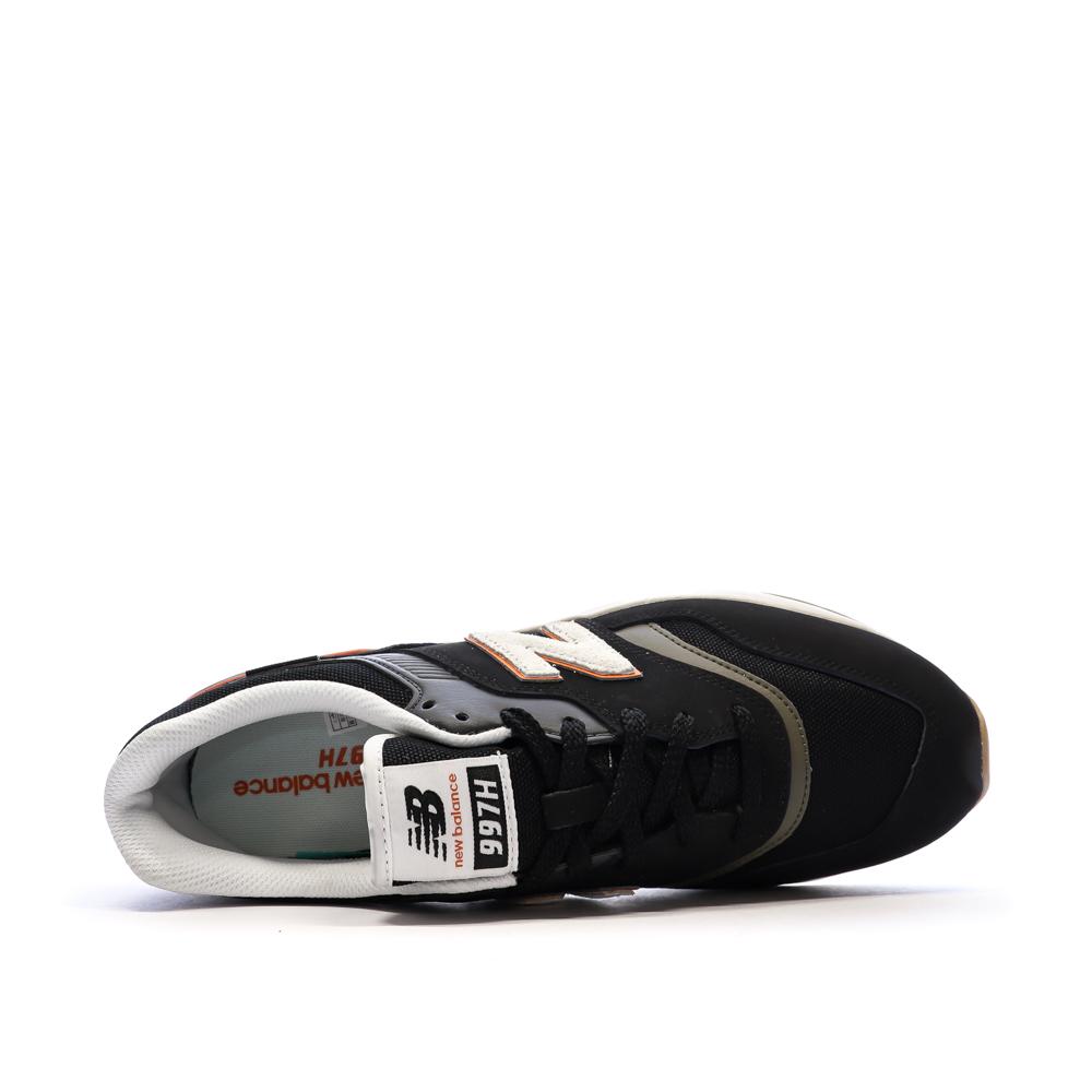 Baskets Noir/Orange Homme New Balance 997 vue 4