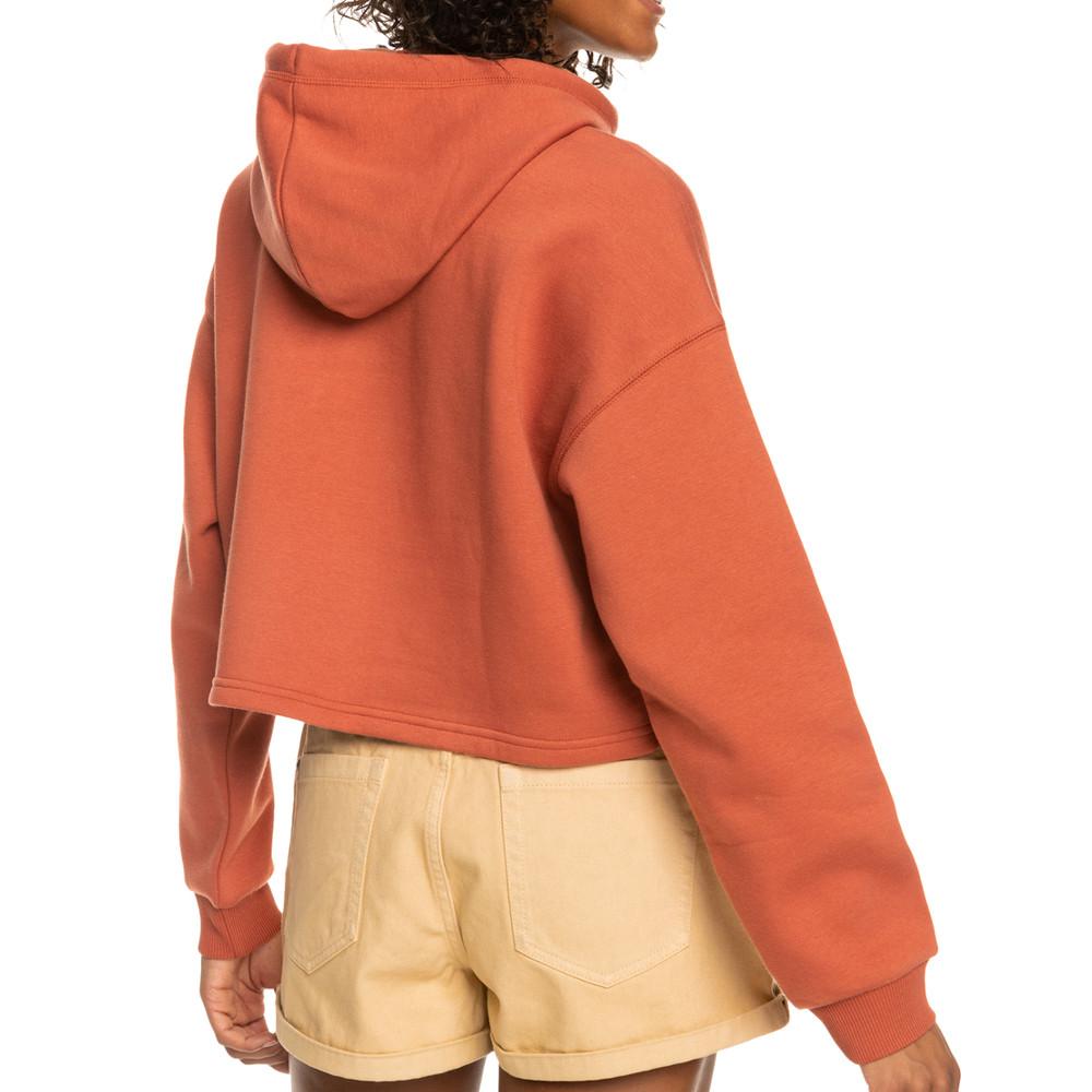 Sweat à Capuche Orange Femme Roxy Turning Tides vue 2