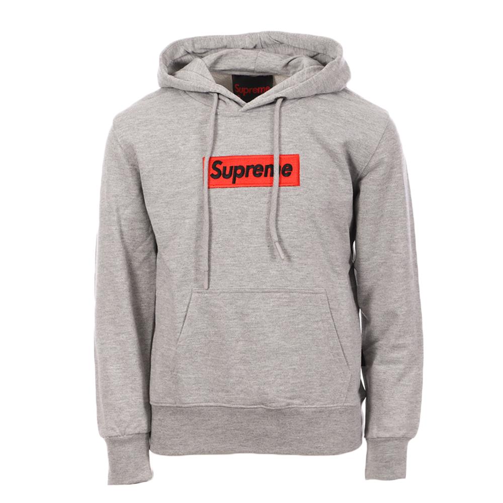 Sweat à capuche Gris Homme Supreme Grip Diego pas cher