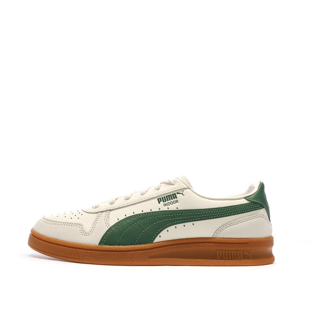 Baskets Beige/Vert Homme Puma Indoor pas cher