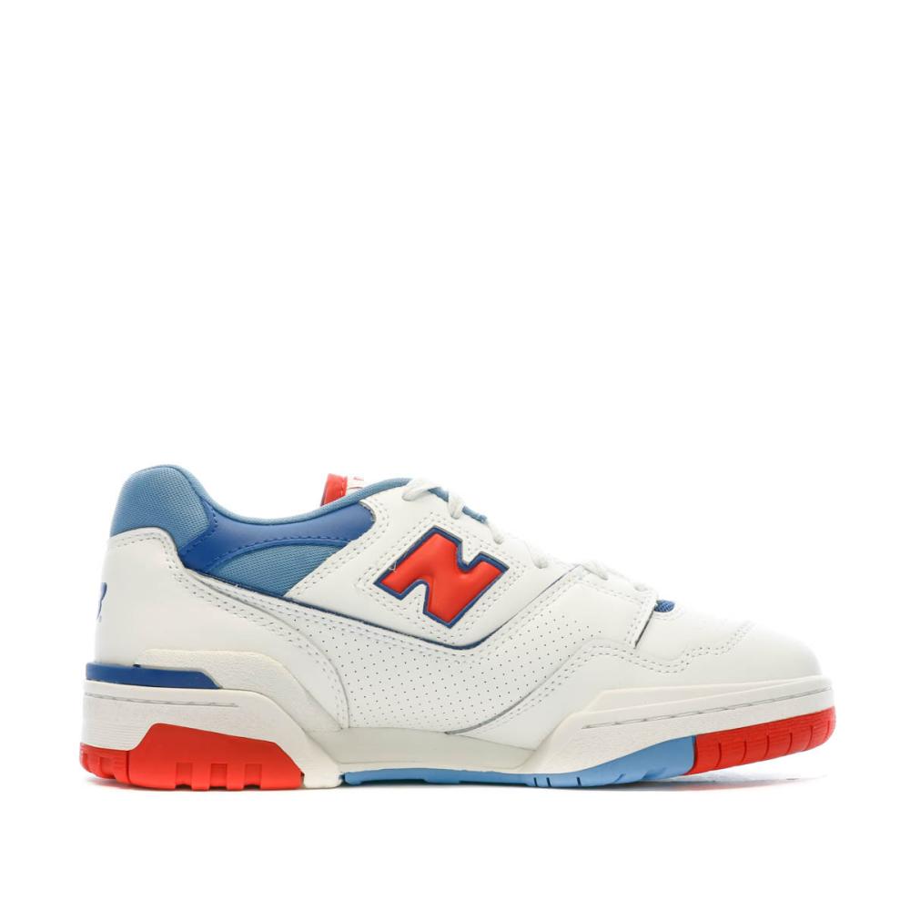 Baskets Blanc/Bleu Homme New Balance 550 vue 2