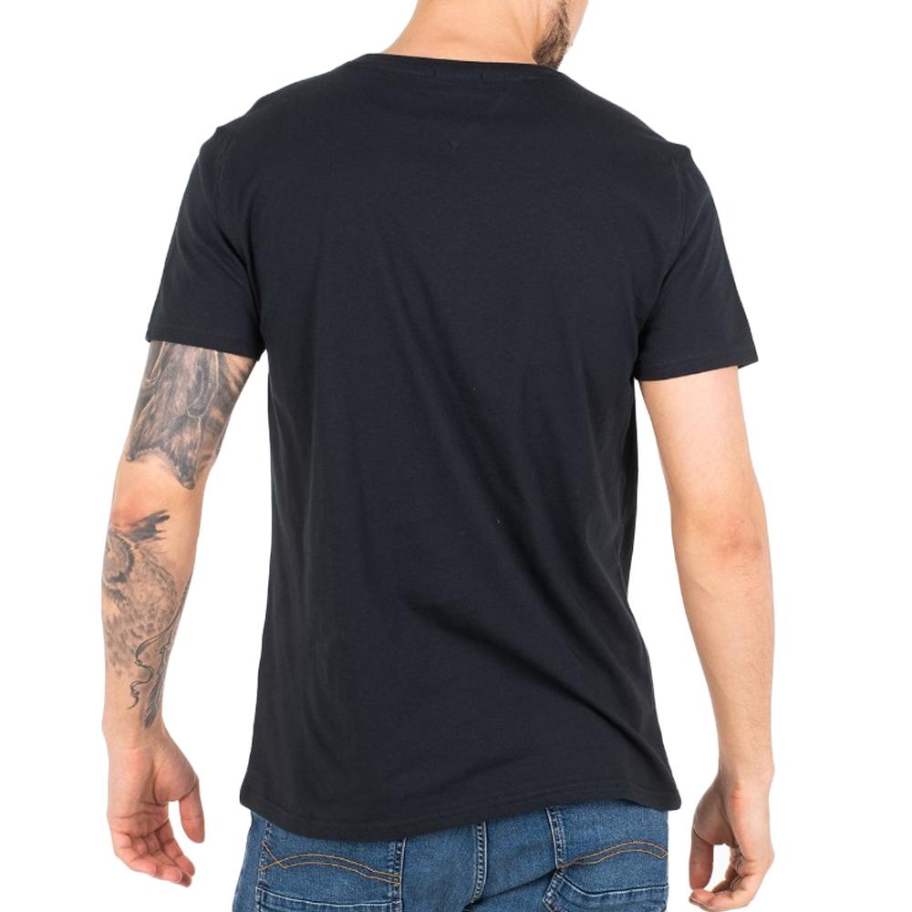 T-Shirt Noir Homme Tommy Hilfiger Slim Jerse vue 2