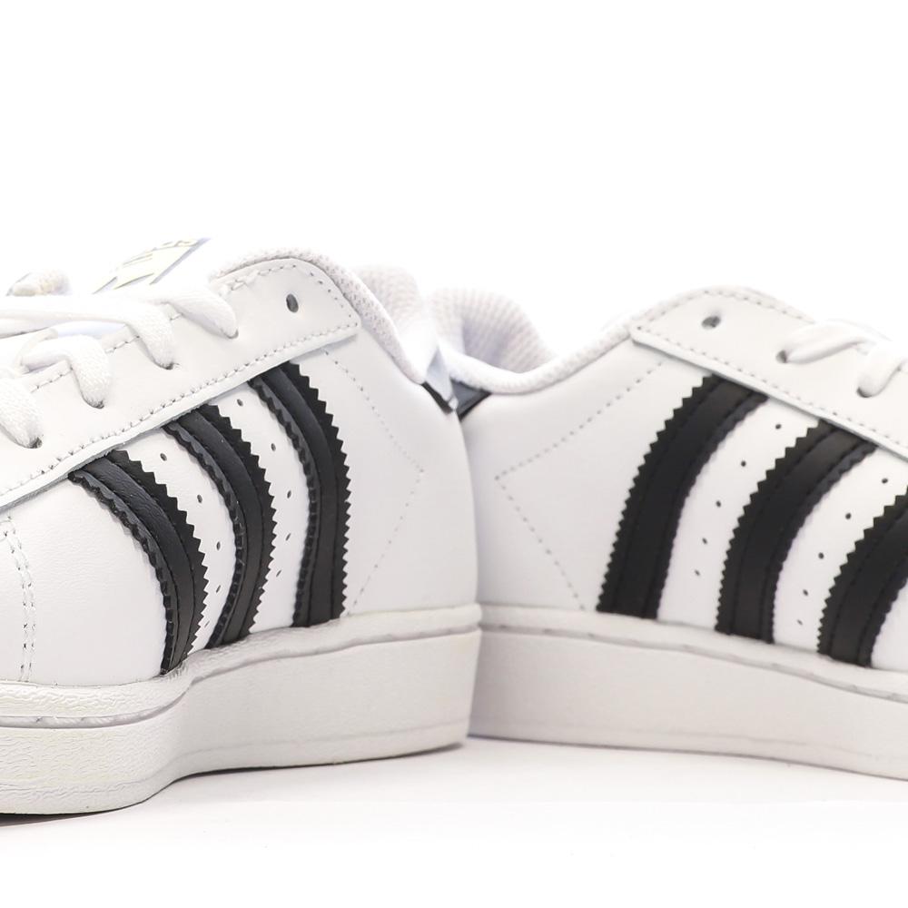 Baskets Blanches/Noires Garçon/Fille Adidas Superstar vue 7