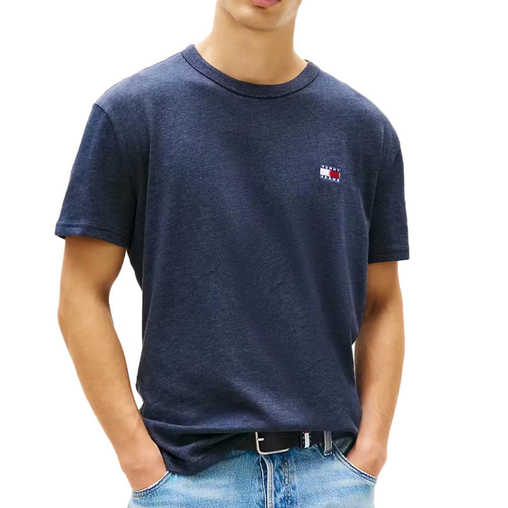 T-shirt Marine Homme Tommy Hilfiger Tjm Reg Badge pas cher