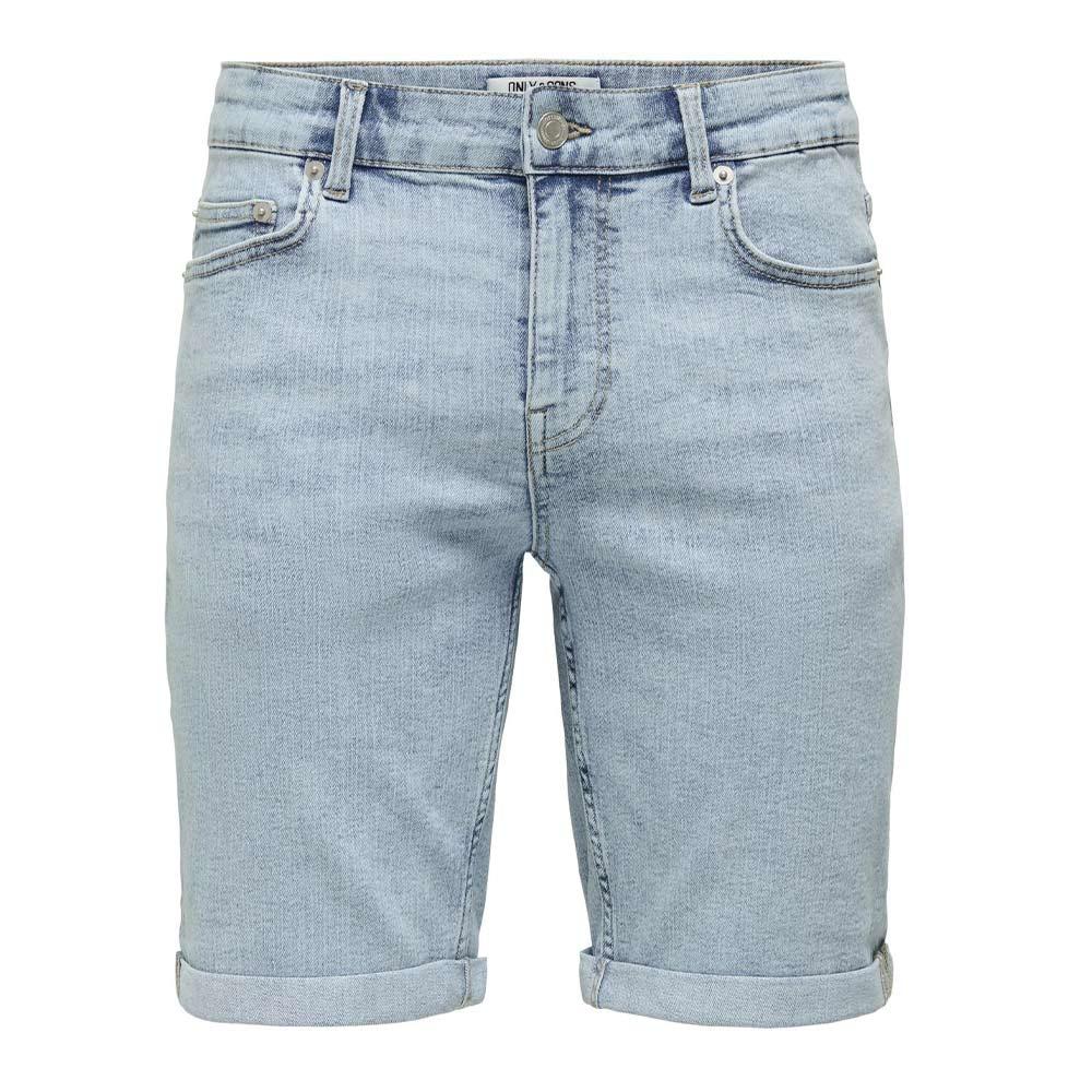 Short Bleu Homme Only & Sons Ply Lbd vue 3