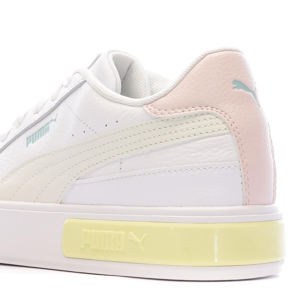 Baskets Blanche/Jaune Femme Puma Cali Star vue 7