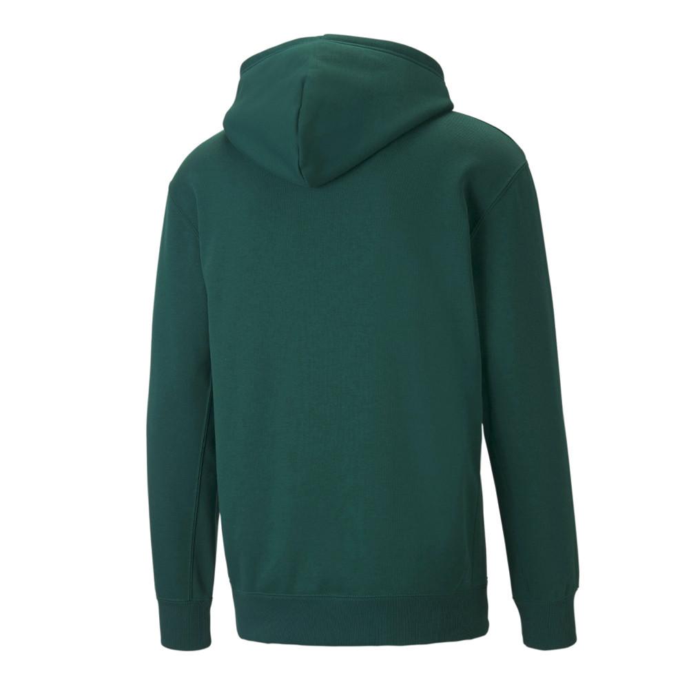 Sweat à Capuche Vert Homme Puma Clsscs vue 2