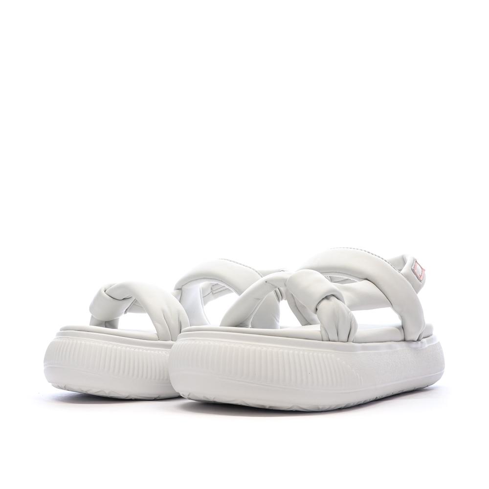 Sandales Blanches Femme Puma Suede Mayu vue 6
