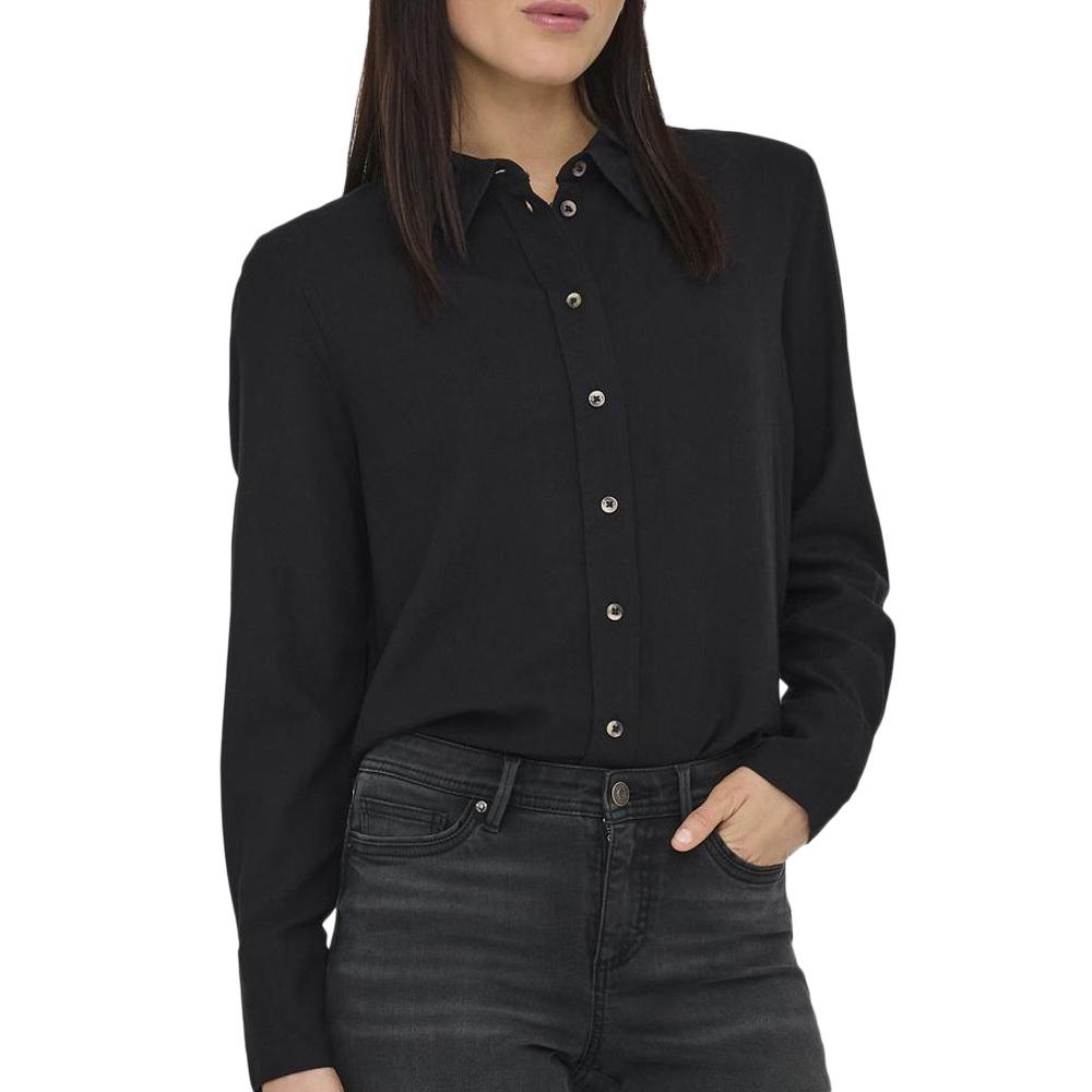 Chemise Noir Femme JDY Linen pas cher