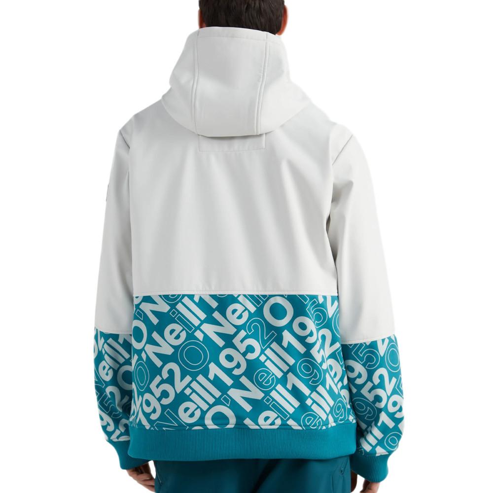 Veste Blanche/Bleu Homme O'Neill Softshell vue 2