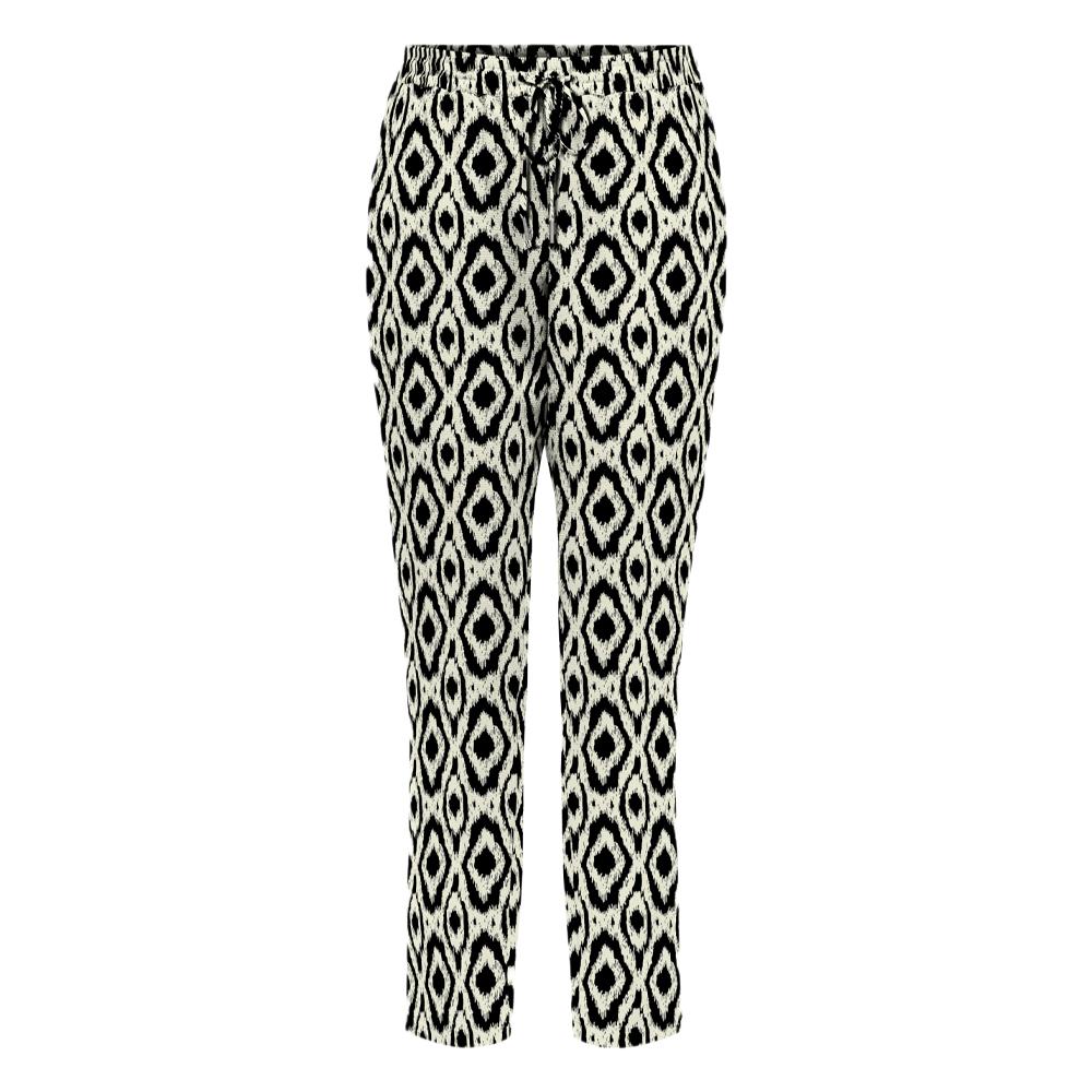 Pantalon Noir/Beige à Motifs Femme Only 15222230 pas cher
