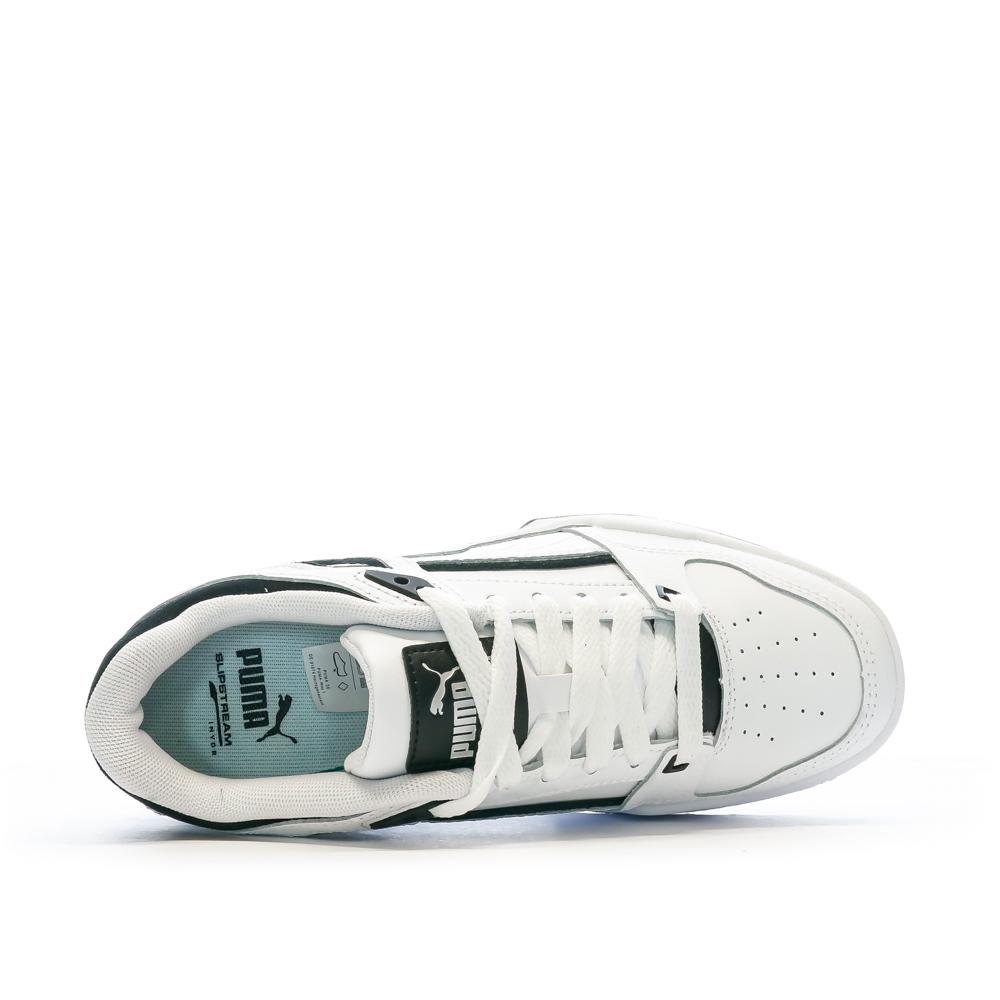 Baskets Blanche/Noir Garçon Slip stream vue 4