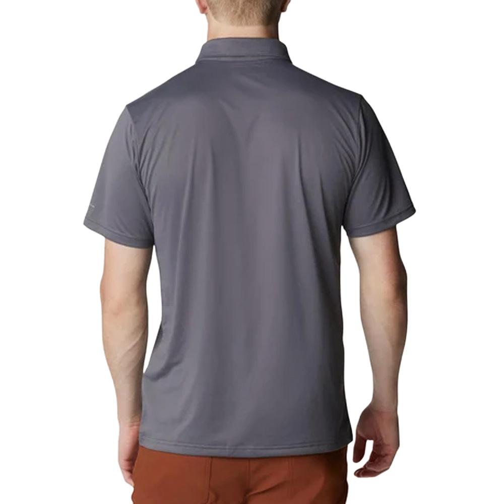 Polo Gris Homme Columbia Hike vue 2