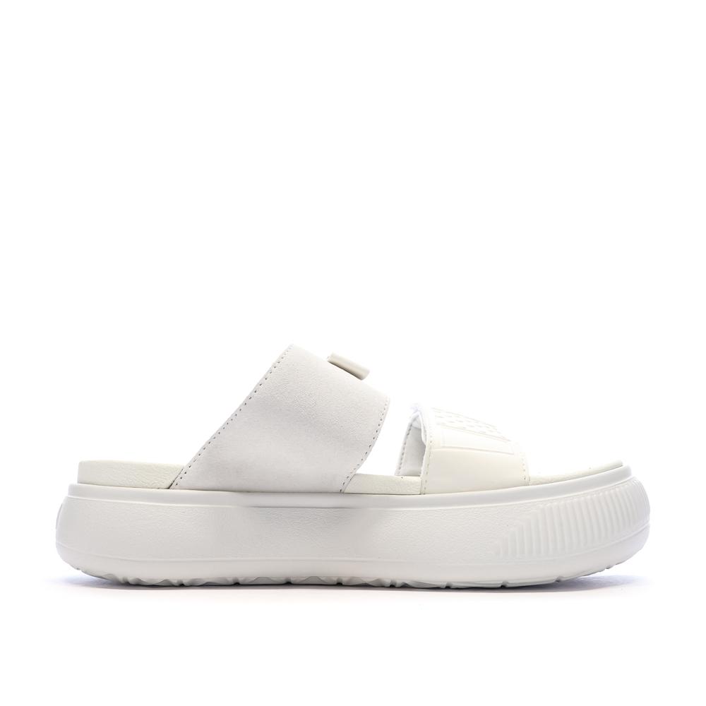 Claquettes Beiges Femme Puma Suede vue 2