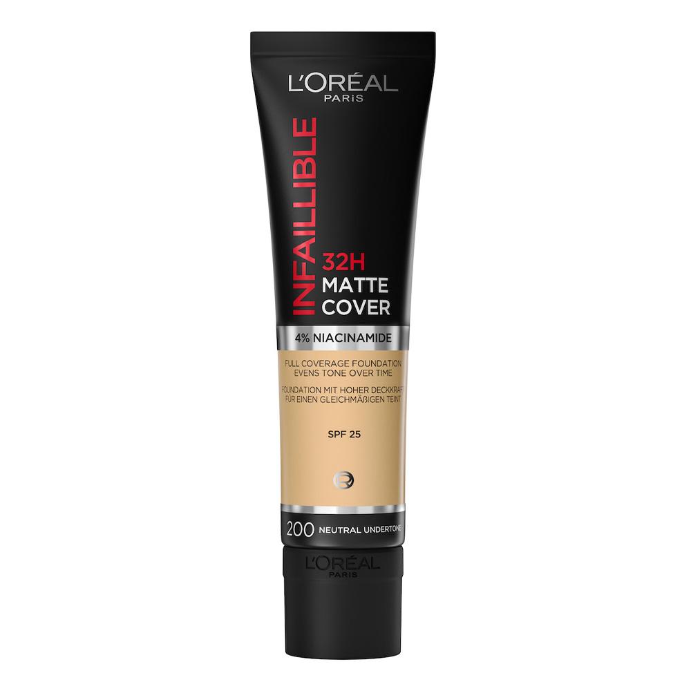 Fond de teint L'Oréal Paris Infaillible Matte Cover 200 Neutre pas cher